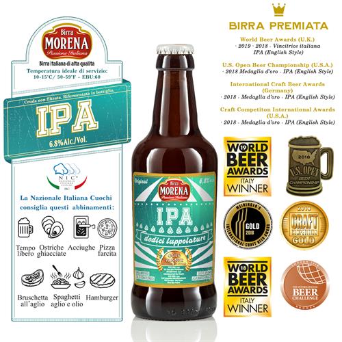 IPA Ale 33cl cassa da 12 pz - 6,8 % alc. vol. - Craft Beer 