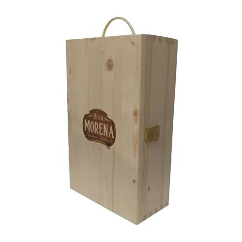 Cassa Di Abete Naturale con 2 Craft Beer 75cl (Gran Riserva Lucana - Celtica Super)