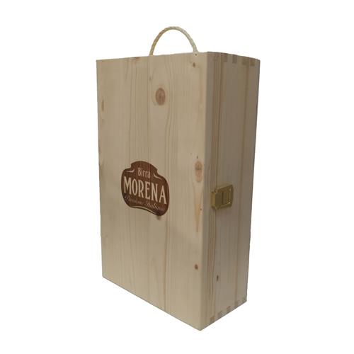 Cassa Di Abete Naturale con 2 Craft Beer 75cl (Lucana Bianca - Celtica Sweet Stout)