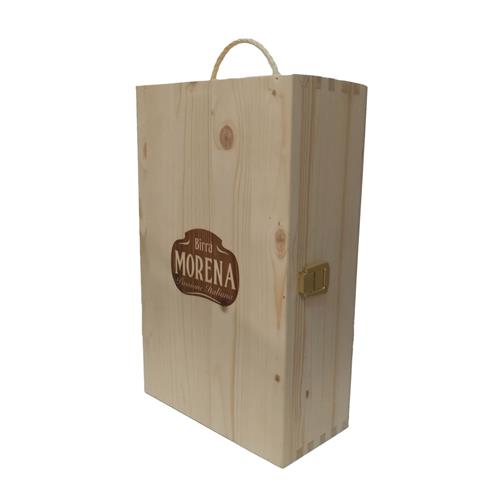 Cassa Di Abete Naturale con 2 Craft Beer 75cl (Celtica Scotch Ale - Lucana Bianca) 