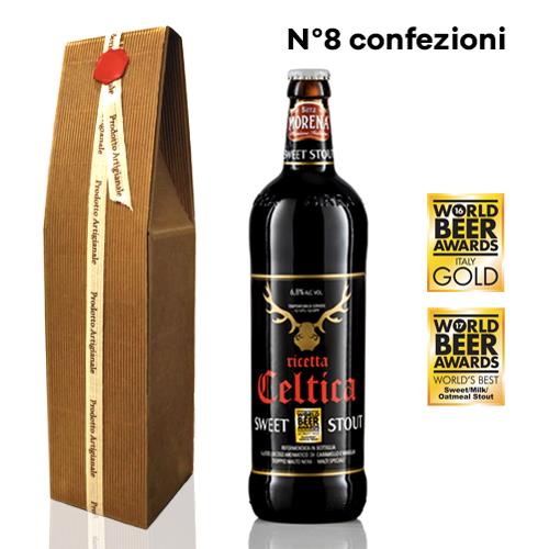 8 Confezioni Regalo Celtica Sweet Stout cl 75 - Craft Beer