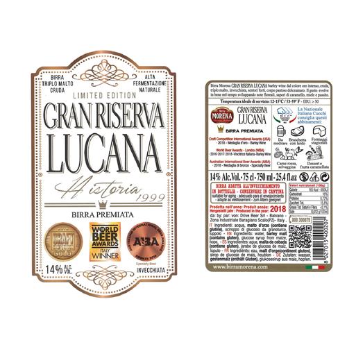 Gran Riserva Lucana 75cl -14% alc. vol. - Craft Beer 